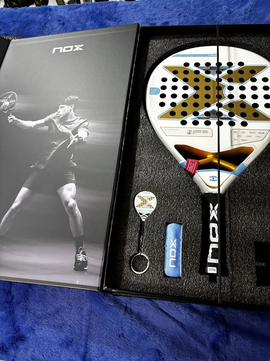 Foto: Kit raquete de padel Nox Edição Buenos Aires P1 nova