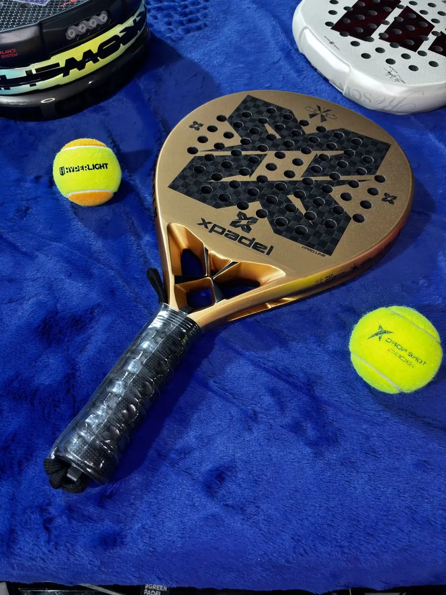 Foto: Raquete de padel Xpadel XPro Line Dourada nova